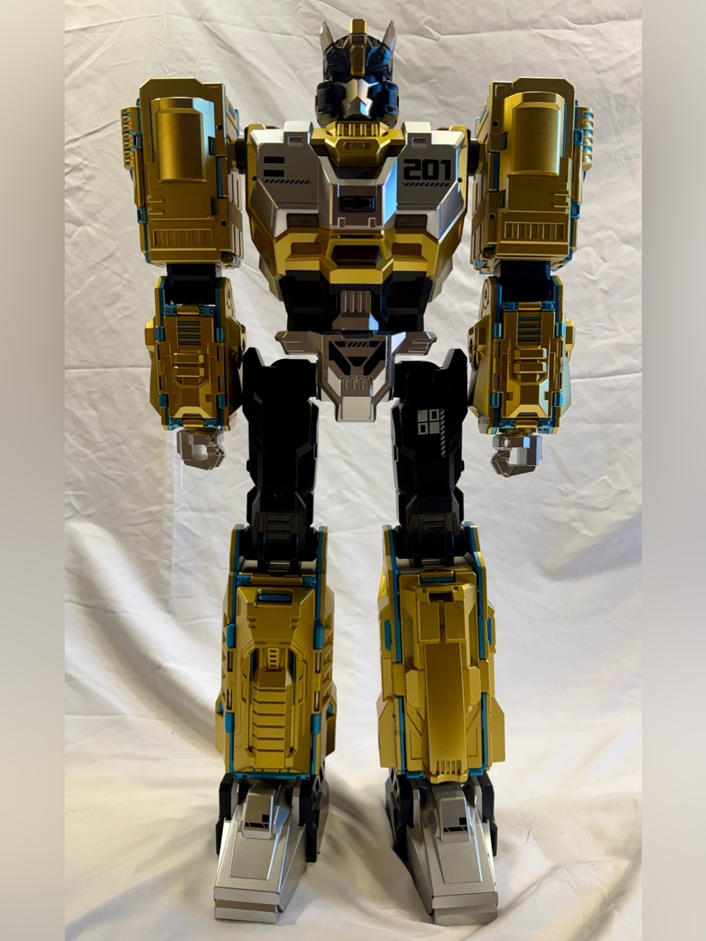 Sam’s Club Gold Silver Black Light-Up Robot Figure - 23”